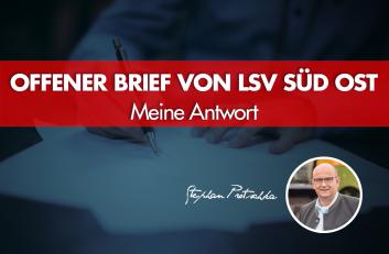 Antwort auf den offenen Brief von LSV Süd Ost